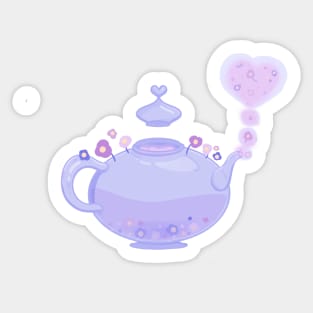 Floral Teapot Sticker